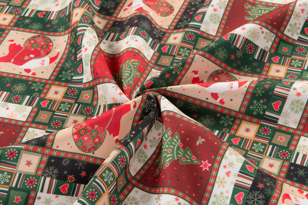 Dekoračná vianočná látka - Santa Claus