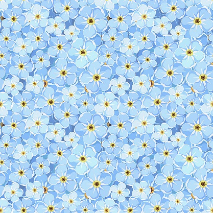 Obrus vzorovaný - Nataša modré kvety