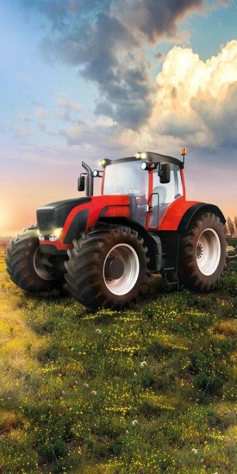 Detská osuška - Traktor 004