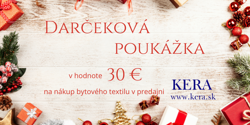 Darčeková poukážka v hodnote 30€