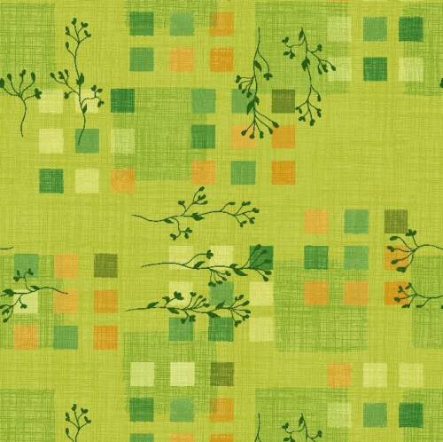 Obrus vzorovaná- Kocky zelené
