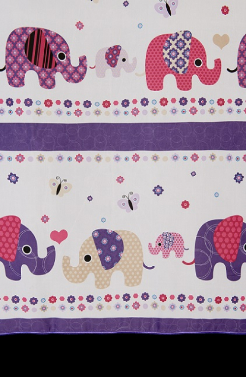 Hotová záclona - Veselé sloníky