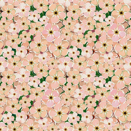 Obrus vzorovaný - Nataša marhuľové kvety