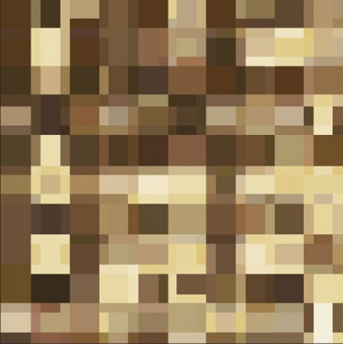 Obrus vzorovaný - Mozaika hnedá