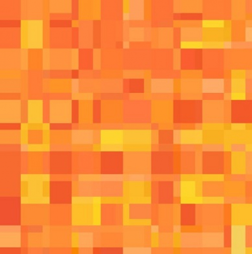 Obrus vzorovaný - Mozaika oranžová