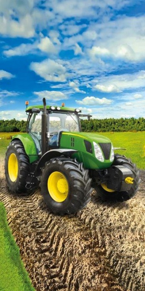 Detská osuška - Traktor 006