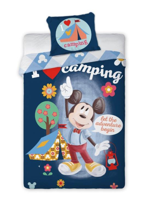 Detská obliečka - Mickey Mouse a stan 090