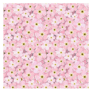 Okrúhly vzorovaný teflónový obrus - Nataša - ružové kvety