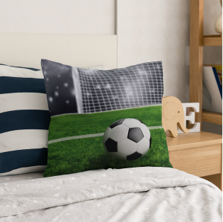 Detská obliečka na vankúš - futbalová lopta 032