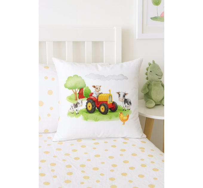 Detská obliečka na vankúš – Farma 40×40 cm