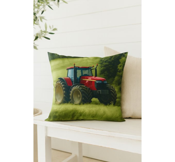 Detská obliečka na vankúš - traktor - 043