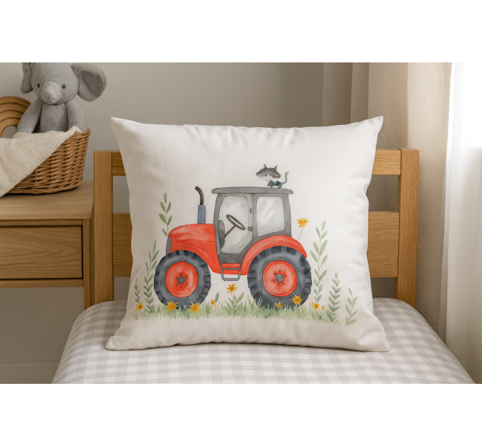 Detská obliečka na vankúš – Traktor 40×40 cm