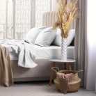 Froté plachta na posteľ  200g/m² - biela