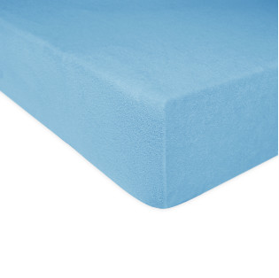 Froté plachta na posteľ  200g/m² - modrá
