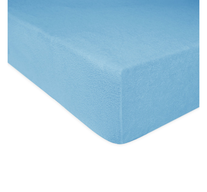 Froté plachta na posteľ  200g/m² - modrá