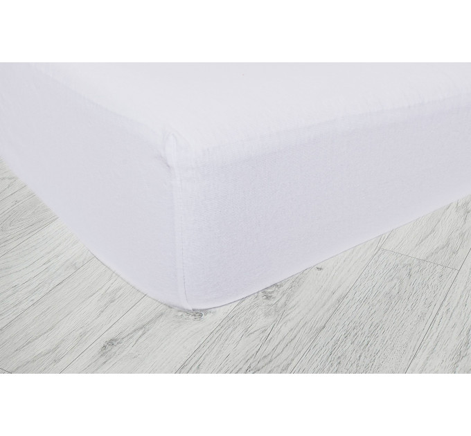Plachta jersey s elastanom - biela 
