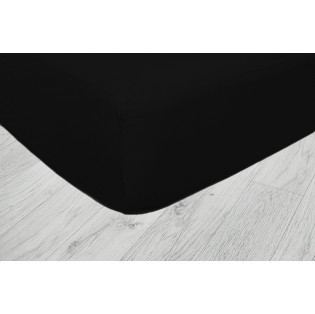 Plachta jersey - čierna