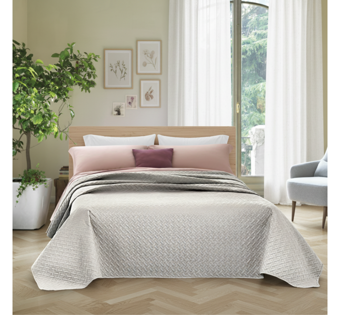 Dekoračný prehoz na posteľ 210×250 cm – Brooklyn béžový