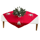 Vianočný obrus - štvorcový so Santa Clausom - červený - NORIMBERGA