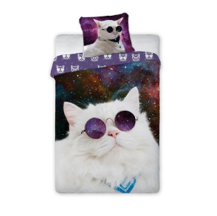 Obliečka detská - Mačka v galaxii