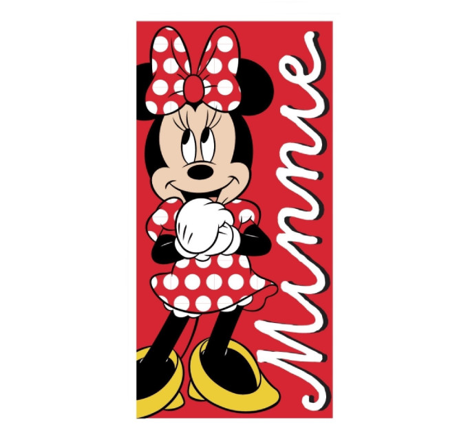 Osuška detská froté - Minnie na červenom - 1021