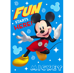  Detská fleecová deka - Mickey Mouse na modrom - 06