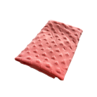 Minky detská deka so srdiečkami - koralová