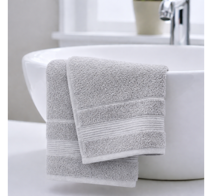 Bambusový uterák Moreno - svetlo sivý