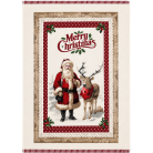 Vianočná bavlnená utierka  - Santa Claus
